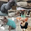 Ropa cálida para perros, suéter para gatos, ropa de invierno de cuello alto, ropa de punto para mascotas, gatos, cachorros, disfraz para perros pequeños, gatos, traje de Chihuahua, chaleco