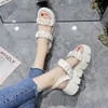 Sandali morbidi estivi a softals altezza esterna moda per leisure perle torta spugna per la personalità versatile personalità casual scarpe da donna casual