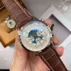 Luxe horloges voor heren Mechanica Polshorloge Heren stalen riem Vrije tijd Centennial Six Needle Volledig werkend horlogeontwerper