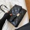 Cuir PU matelassé petits sacs à bandoulière pour femmes hiver mode chaîne épaule sacs à main dame luxe Designer sacs à main embrayage 220401
