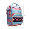 Aztec Diaper Backpack 10pcsロットUSAローカルウェアハウスミイラベビーケアおむつバッグキャンバスショルダーバックパック大容量旅行バッググラブDomil106-1276