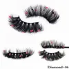 Valse Wimpers 25mm Diamant Wimpers Holgrafische Vlinder Faux Mink Natuurlijke Dramatische Volume Rood Blauw Roze Pailletten LashesFalse