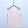 Ubrania Y2K Kobiety Crop Tops Wiosna Lato Solid O-Neck Elastyczna Kamizelka Dnia Koszula Sexy Tank Bez Rękawów Camisole 220325