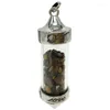 Подвесные ожерелья aventurine Coral Crystal Tiger Eye Tourmaline Wishing Bottle WB793Pendent