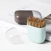 Toothpick Holders Storage Case Portable Toothpicks Dispenser Magnetic Toothpickes Box ABS Plastic Fridge Magnet