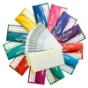 Presentförpackning Kontant kuvert Budgetsystem rivvattentät med 12 färger för pengar sparar kostnadsspårning av arksprutan