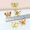 Pendant Necklaces Copper Big Enamel Butterfly Pendants For A Necklace Gold Plated Cubic Zirconia Accessories Jewelry Pdta459Pendant