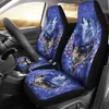 Car Seat Covers INSTANTARTS Wolve Native Tribal Pattern Vehicle Set Of 2 Universal Front Anti-Slip Protector