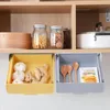 Hooks Rails Punch-Free-Gewürzglas eingebettete Küchenlagerbox Hängende Schubladen Partition Baskethooks