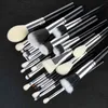 Ferramentas de maquiagem Pincel de maquiagem profissional Cabra Hair Black base make-up Contour corretivo 15/25/30 UDS 220423