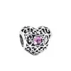 Andy Jewel februari Signature Heart Birthstone 925 Sterling Silver Beads Fits European Pandora Style Jewelry 791784Sam292i