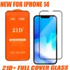 21d Full Cover Hempered Glass Phone Screen Protector för iPhone 14 13 12 11 Pro Max XR XS 6 7 8 Plus med detaljhandelspaket iPhone14 5185996