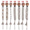 New DIY Weave Baby Pacifier Clips Wood Beaded Pacifier Soother Holder Clip Baby Chain Nipple Teether Dummy Strap Chain