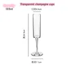 165ml Acrylic champagne wine glasses 2 colors PC cups Anti-drop and High temperature resistance plastic cups DHL