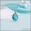 Charms Jewelry Findings Components Waterdrop Birthstone Crystal 12 Month Birthday Stones For Handmade Diy Mak Dhipw