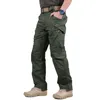Yüksek Kaliteli Taktik Pantolonlar Mens Çoklu Cep Elastikiyeti Askeri Kentsel Banliyö Kamuflaj Kargo Pantolonu Çok Kep Modası
