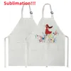 Sublimation Blank Apron DIY Blank Aprons with Pockets Cooking Kitchen Apron for Women Men Blank Bib Apron Drawing Crafting