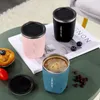 304 Rostfritt stål Termisk kopp isolerat kaffe med locket Portable Leak Proof Office Water Bottle Mug Copo Termico 220617