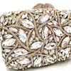Kvällspåsar eleganta kvinnor party handväska diamanter lyxiga kopplingar plånbok kristall tote nigeria vintage brud bröllop förföljande