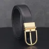 Belts 2 Pieces Of Trendy Men Leather Golf Fashion Student All Match Simple Pin Buckle Belt High Quality Casual Luxury White Pants