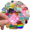 50PCS INS Motivational Phrases Stickers Motorcycle Travel Luggage Guitar Skateboard Waterproof Classic Toy Cool Sticker