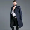Trench Coats Men's Men Brand 2022 Tops Men's Spring Automne Automne Slim Double poitrine X-Long Kaki Coat Lapon Orwear Orwear British Coatmen's Viol