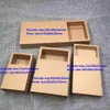 30pcs Lot Cardboard Four Size Three Color Cuboid Kraft Paper Drawer Box For lighter Matches Package Gift Push Pull Drawer Boxes Y05872495