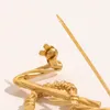 Lüks Kadın Erkekler Tasarımcı Marka Mektubu Broşlar Altın Kaplama Çelik Mühür Yüksek kaliteli mücevher broş pimi evlenmek Noel partisi hediye aksesuar