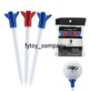 Tees Golf Fly Ball Tee 83mm للسائقين Hybrids Hybrids Golf Ball Holder Drop Drop 5 Pcs/Bage