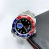 WatchSC- Box Mens가있는 전체 기능 시계 자동 기계식 옵션 방수 Sapphire 41mm 스테인레스 스틸 손목 시계 광화 세라믹 시계