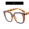 Solglasögon Vintage Mode Överdimensionerade fyrkantiga läsglasögonbågar Dam Anti Blue Light Klara linser Datorglasögon 2022Solglasögon Proffs