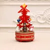 装飾的なオブジェクトの図形のクリスマス装飾品の回転音楽箱木の装飾子供の贈り物カルーセル音楽ボックスデコレーション