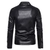 Men Faux Leather Jacket Motorfiets Autumn Heren Jackets White Jaqueta de Couro Masculina Outparty Male Pu Leather Coats 5xl 220812