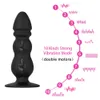 Ikoky 10 Speed ​​Anal Plug Vibrator Erotyczne Sexy Zabawki dla Kobiet Stymulator G-Spot z silnym frajerem do prostaty masażer