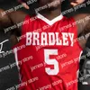 NCAA Jersey Custom Bradley Braves كرة السلة 5 Darrell Brown 10 Childs Elijah 22 Ja'shon Henry 25 Nate Kennell 2020 NCAA Hommes Jeunes Jerseys 4xl