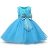 Girl's Dresses Year Birthday Baby Girl Flower Dress Girls Party Wear Tutu Infant Christening Gown Born Baptism Clothes 6 9 12 18 24 MonthsGi