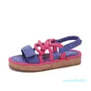 Moda-Sandálias Correndo Mulheres Sandálias Beach Soft Sole Couro Liso Esportes Plataforma de Lazer Multi Função Romana Cânhamo Rope Wove