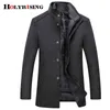 Holyrising Wool Coat Men Swice Overcoats Topcoat Mens المعاطف الفردية والسترات مع سترة قابلة للتعديل 4 ألوان M-3XL CJ191213 T220810