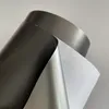 10 cm breite matte anthrazitfarbene Metallic-Vinylfolie, Gunmetal Grey-Folienrolle, selbstklebender Aufkleber mit Luftablass