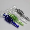 2022 nuovi accessori per bong in paglia con tubo a spirale in vetro