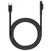 1,5 m/1 m USB Type-C strömförsörjning Magnetisk huvud mobiltelefonadaptrar laddare 65W 15V 3A PD Fast laddningskabeln för Microsoft Surface Pro 3 4 5 6