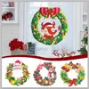 Decorative Flowers & Wreaths Diamond Art Wreath Kit Crystal Door DIY 5D Embroidery Rhinestone Christmas For Front Wall Hanging DecorDecorati