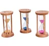 Fashion 3 Mins Wooden Frame Sandglass Sand Glass Hourglass Time Counter Count Down Home Kitchen Timer Clock Decoration Gift F3788 0704