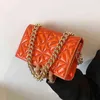 Sacs de soirée chaîne épaisse petit sac à bandoulière en cuir Pu pour femmes 2022 été épaule côté sac dames marque de luxe sacs à main 220517