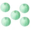 20 pcs 6 "12" lanternes en papier vert menthe lampion rond chinois japonais pour fête de mariage lampion de mariage suspendu bricolage décor 220527