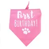 Hundebekleidung, Hunde-Geburtstags-Bandanas, erster Geburtstag, Hunde-Welpen-Bandana, Dreieckstuch für Haustiere, Partyzubehör