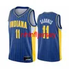 Good Quality City Basketball Jersey Blue Icon Edition Men Victor Oladipo Domantas Sabonis Myles Turner 2021 SwingmanSize S-5XL