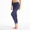 Pontas de ioga de primeira linha com bolsos para mulheres Alta cintura Treino leggings Designer de ginástica elástica fitness lady geral calças justas cheias