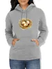 Kvinnors hoodies tröjor kvinnor våren Autumn Style Hooded Lady Casual Long Sleeve Bird Egg tryckt Löst 4465 Vittens kvinnors Swomen's