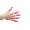 10pcs/set in plastica nail art immergere clip tappi di rimozione clips gel rimodante rimozione polacco avvolgimento di dita di vernice riutilizzabili.